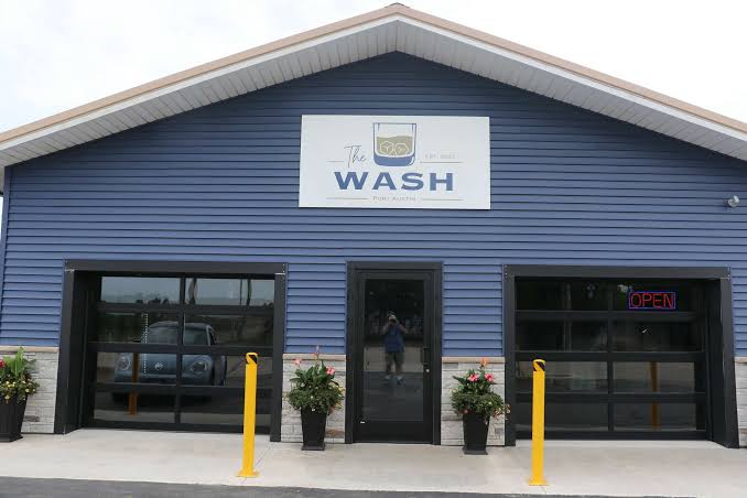 The Wash storefront in Port Austin